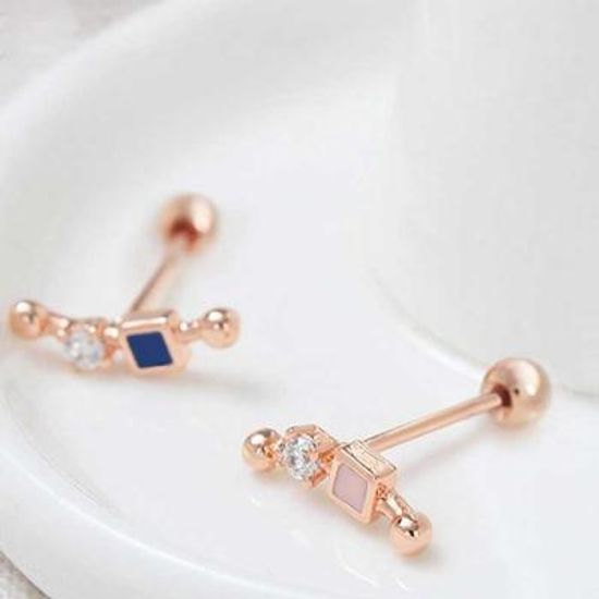 Everyday 14K 금침 unique 스틱 로즈골드 한쪽