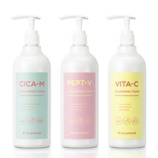 살사랑 대용량 시카 폼클렌징 500ml 세안제 클렌저 