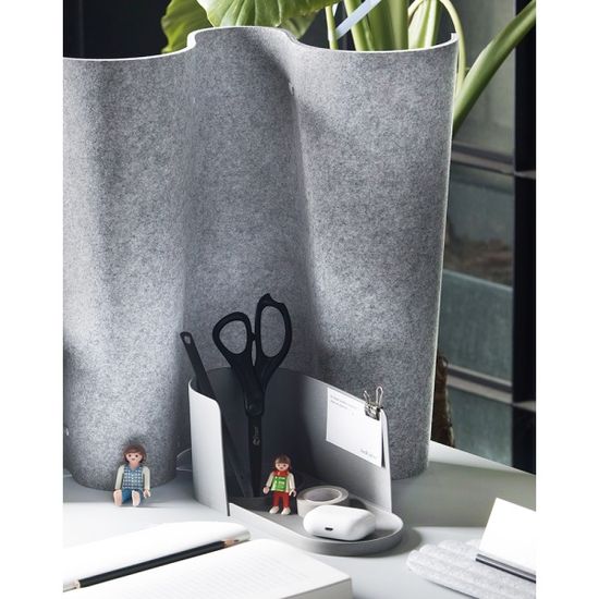 재생펠트 데스크파티션 3pcs (1set) - 멜란지그레이