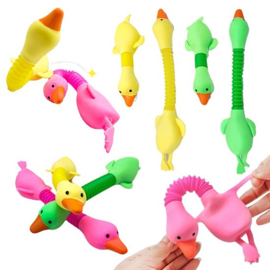 말랑이 오리 인형 피젯 팝튜브 호스 팝잇 토이 장난감