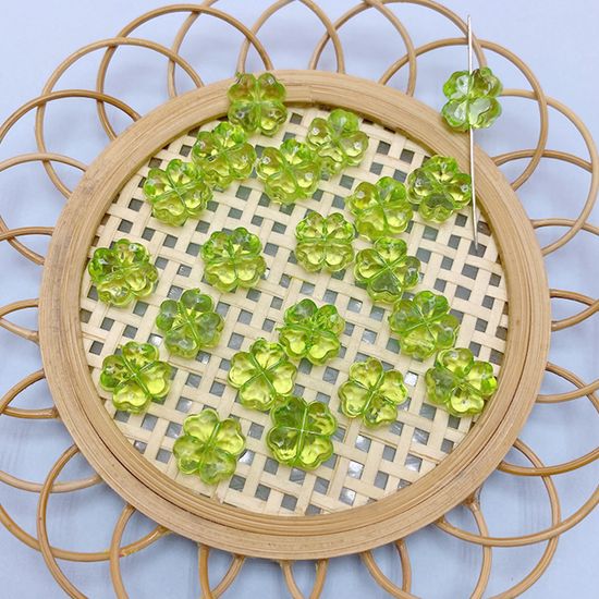 크리스탈 네잎클로버 구슬 비즈 공예 재료 