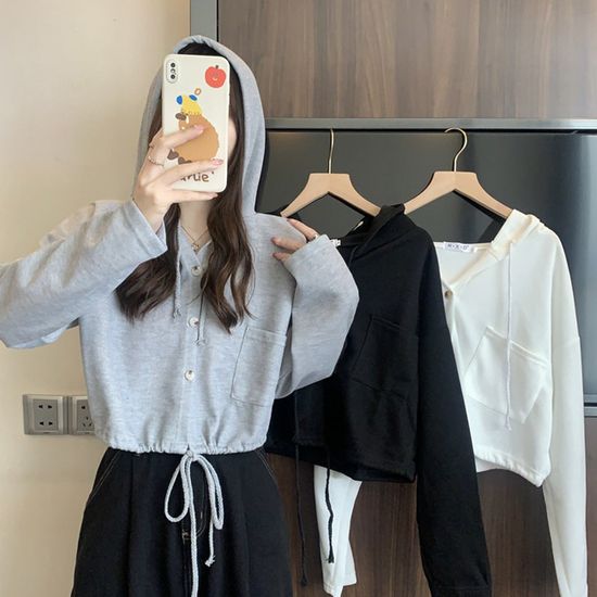 여성 캐주얼 후드 가디건 니트가디건 브이넥가디건