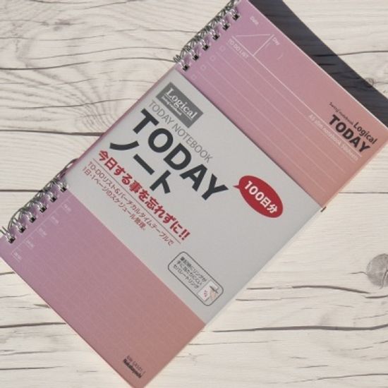 하루 일정을 계획있게 사용하는 업무수첩..나카바야시 일일계획 논리노트 로지컬 Today 100일분 HN1-5