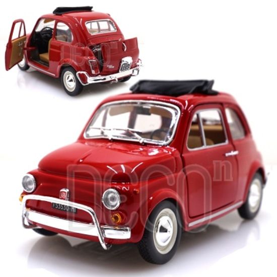 1:24 피아트 500L 레드 미니카 다이캐스트 피규어
