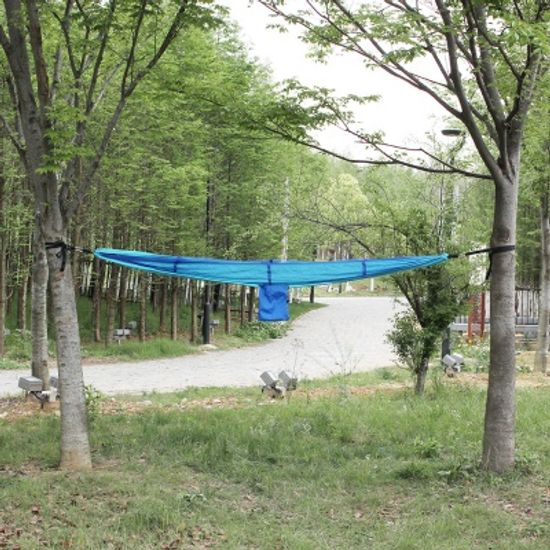 공중쉘터 캠핑 모기장 해먹(스카이 블루) 해먹침대