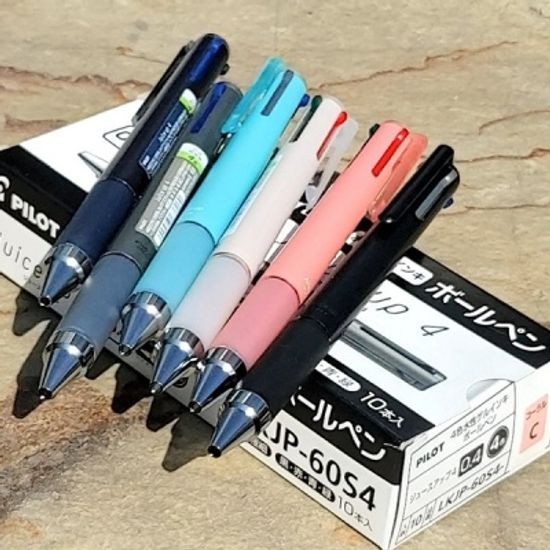 파이롯트 쥬스업 0.4mm 4색볼펜/멀티펜 LKJP-60S4 1개