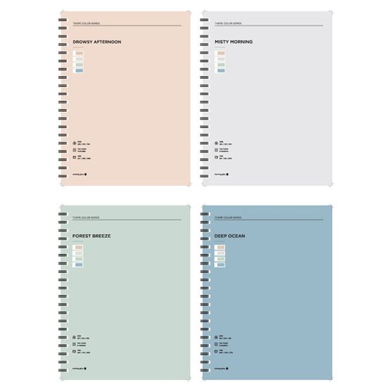 테마컬러 스프링노트 중고생공책 줄공책