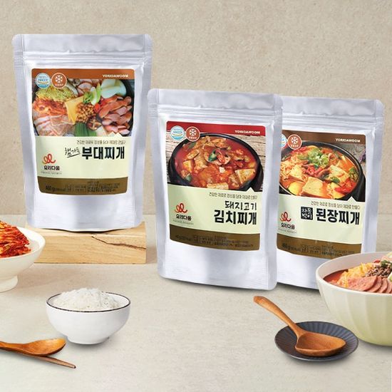 햄부대찌개460g+돼지김치찌개460g+차돌된장찌개460g