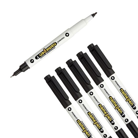 모나미 양면 네임펜 12p세트(흑) 유성매직