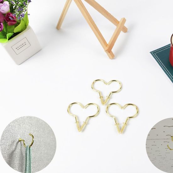 벽 천장 고정 나사타입 스크류 후크 고리10P(W87F688)