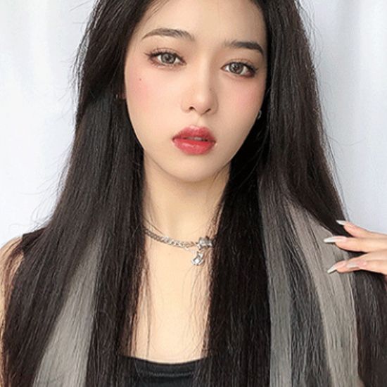 [언니네 가발] 그라데이션 브릿지 헤어피스 5p세트(애