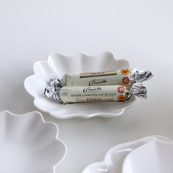 플로렌스 유광 화이트 도자기 타원 찬기 5인치 1p