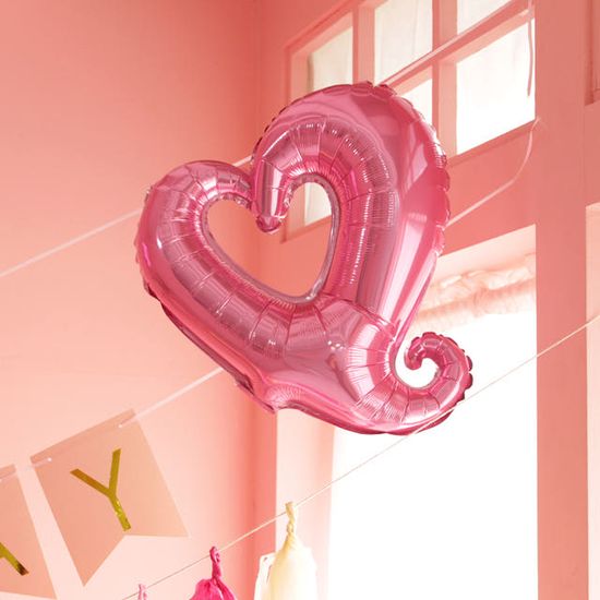 생일 파티 용품  풍선 가랜드 테슬 핑크 4P 세트