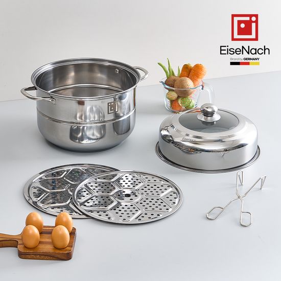 [아이제나흐] IH 스텐304 에센 대용량 2단 찜솥 32cm