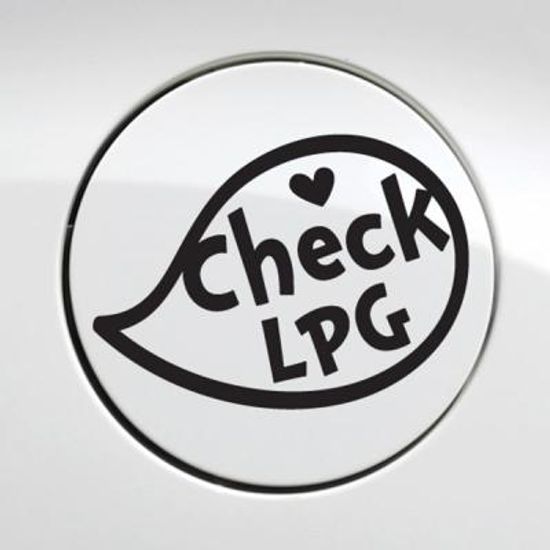 주유구 체크 LPG 말풍선 / 주유구스티커 자동차스티커