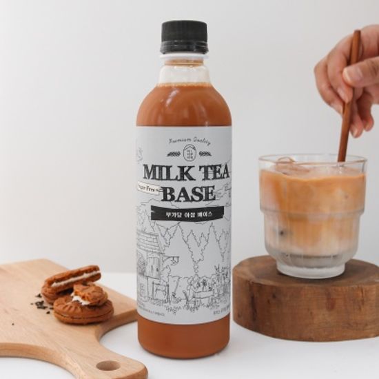 마녀의부엌 무가당 아쌈 대용량 밀크티 베이스 500mL