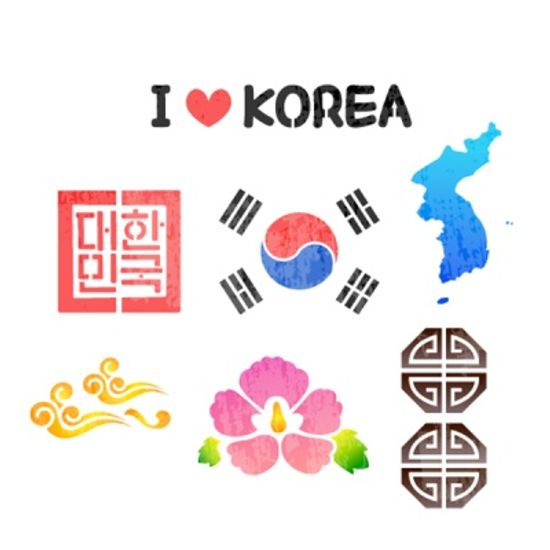 우리나라상징 스텐실도안