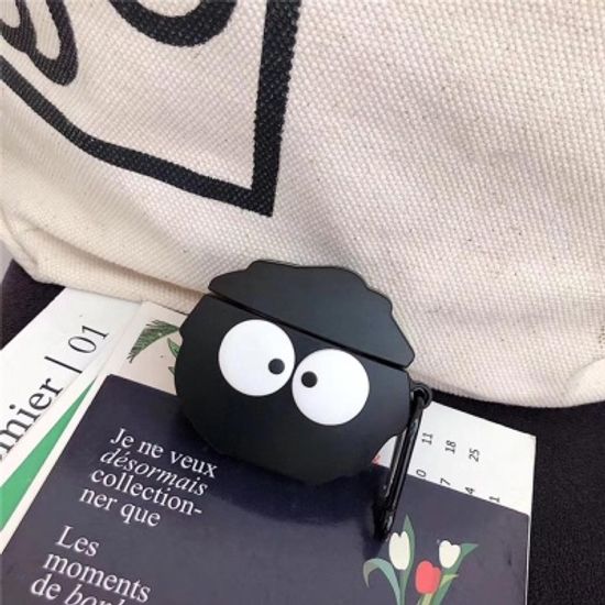 에어팟프로케이스 먼지 프로 키링 실리콘 372블랙pro