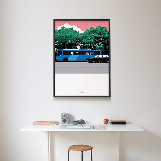 시티 스케이프 여름 M 인테리어 디자인 포스터 