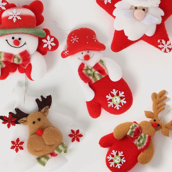 [도토로]크리스마스 트리 오너먼트 6p세트(인형혼합)