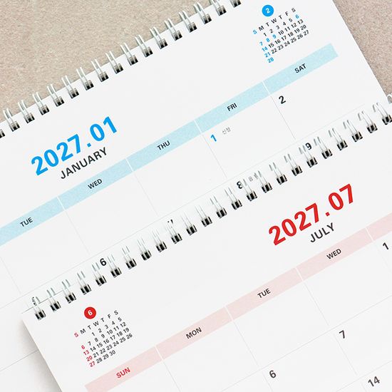 2027 프리즘 워크플랜 탁상 달력 (데스크 캘린더)