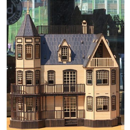 DIY나무모형 로렐타운 홈(블랙)_대