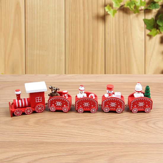 [도토로]칙칙폭폭 크리스마스 원목 기차