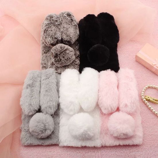 갤럭시 s25 s24 s23 s22 s21 토끼 인형 털 퍼 케이스