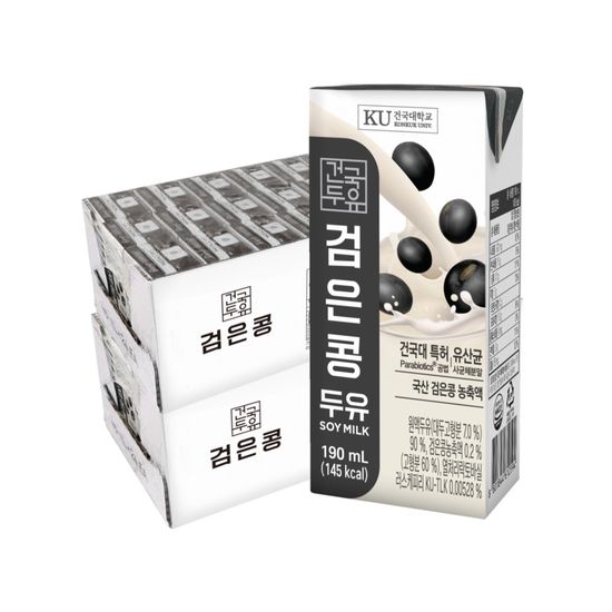 건국 검은콩두유 190ml 24팩/48팩 중 택1