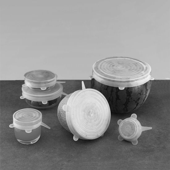 LIPICK 실리콘 뚜껑 랩 만능 실리콘덮개 6P 밀봉랩