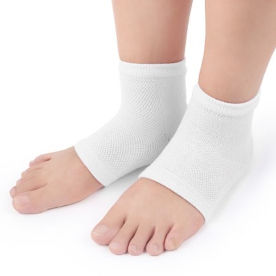 뒤꿈치케어 젤 발패드 2세트(화이트) 갈라짐 보습양말