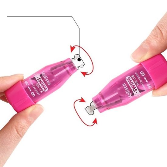 Lifub 미니 수정테이프-아이스윙 본체 3개+리필 5개