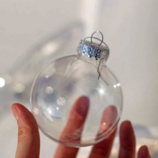 투명 크리스마스 볼 오너먼트 6P 세트