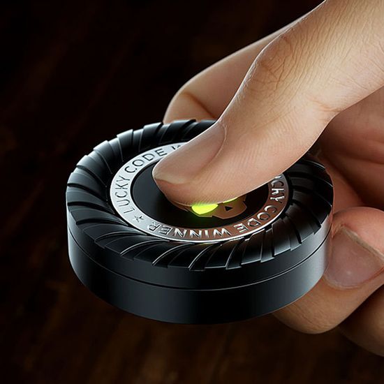 리틀 데빌 고급 야광 메탈 피젯스피너 핑거 핸드 토이