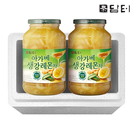 담터 아가베 생강 레몬차 1kg 2개 (스티로폼 포장)