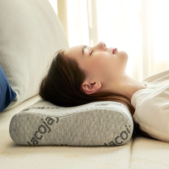 휴야 고분자 에어코일 경추 목 베개