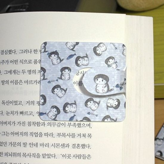 [플라스틱 and 자석 자동책갈피수지인] 봉고(그레이)
