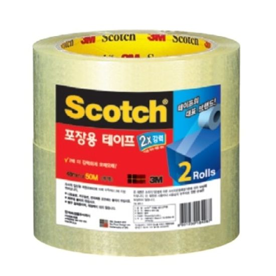 [3M] 포장용테이프 3615-2 투명 [팩/1] 143229