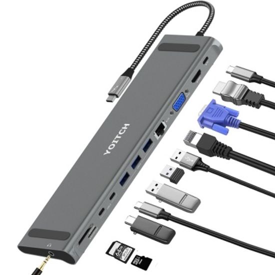 바이링크 썬더볼트3 USB C타입 노트북 12 in 1 멀티 