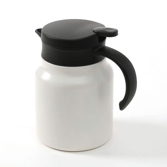 티웨어 이중진공 보온주전자(900ml) (화이트) 차포트