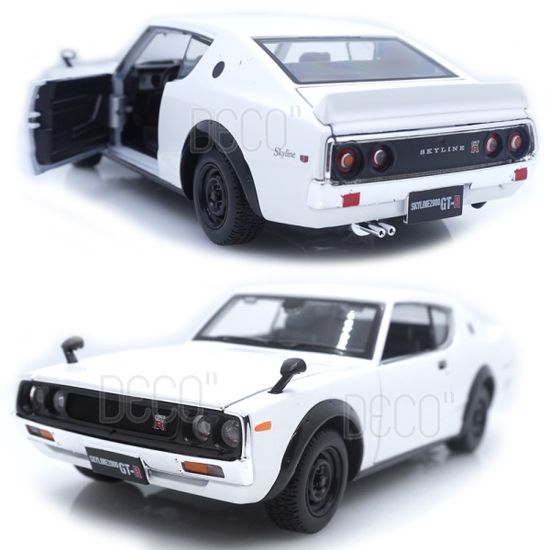 1:24 1973 닛산 스카이라인 2000GT R 화이트 