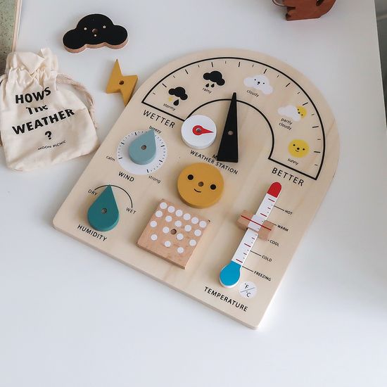 우드 캘린더 일기예보 날씨 표시 달력