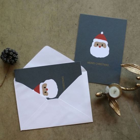 해피산타 크리스마스 카드 2장 세트  : 디자인 엽서