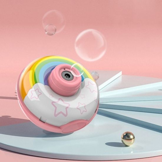 동글동글 도넛 모양 뮤직 라이트 비눗방울 버블 머신