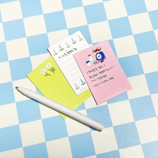 미니 메시지 카드 (4종) / 손편지 선물 메모 책갈피