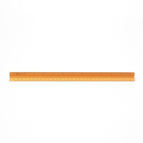 알루미늄 삼각 스케일자(30cm) (브론즈) 제도 저배율