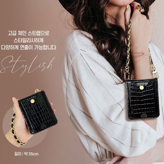 (패밀리카드) Z플립4 (F721) 카드 가죽케이스