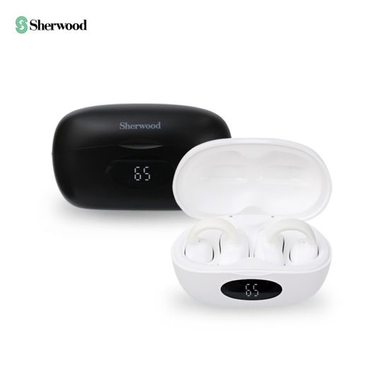 셔우드 귀걸이형 무선 이어폰 골전도 운동 이어폰