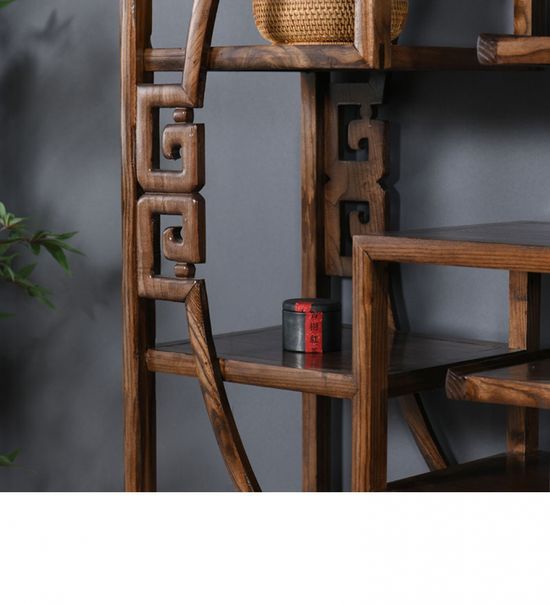중식 느릅나무 장식장 (120cm)