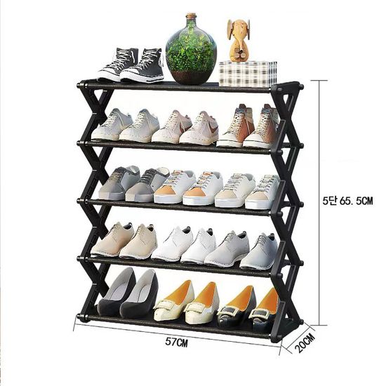 5단와이드 현관 신발장 수납 선반 신발 정리대 정리함